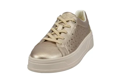 TT.BAGATT D31-AJJ05 Damen Schnürer in Gold, 40 EU - Damen-Sneaker mit leichter Gummisohle, ideal für Freizeit-Looks und sorgt für ein flexibles Tragegefühl.