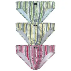 H.I.S Slip im modischen Streifen (Packung, 3-St) bunt M in silber von HIS