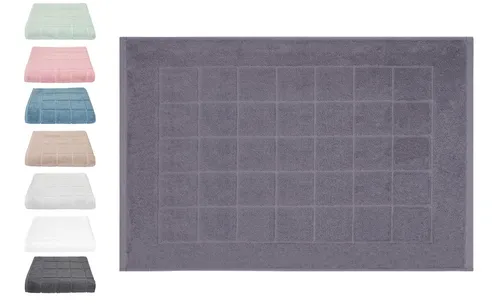 Betz Badematte Badvorleger Berlin Größe 50x70 cm Qualität 650 g/m², beidseitig nutzbar, Baumwolle, maschinenwäsche