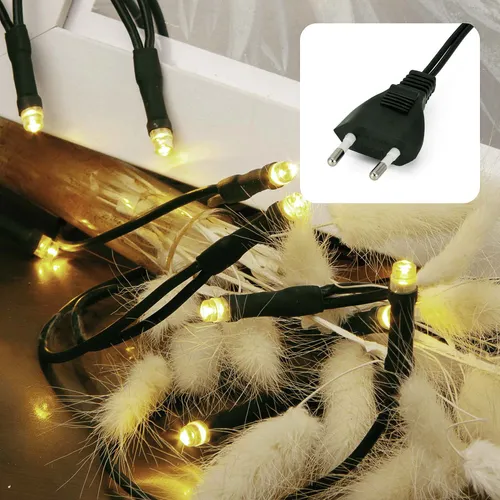 Lichterkette Deko 35 LED klassisch warmweiß Mini Beleuchtung Weihnachten Indoor