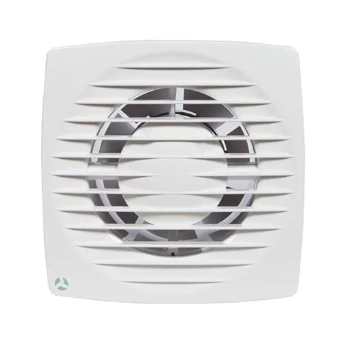 Airflow Aura 100HT – Badlüfter mit Feuchtigkeitssensor und einstellbarem Nachlauftimer, 50 m³/h (14 l/s), Leise 26 dB(A), Energiesparend 5,6 W, 100‑mm, IPX4, 2‑Jahre Garantie