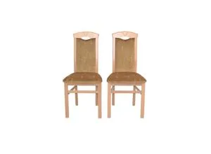 Esszimmerstuhl 2er-Set aus Massivholz - Esszimmerstühle aus massivem Buchenholz mit edlem Velourbezug – komfortabel gepolstert und ideal für den täglichen Gebrauch, elegante Form für jedes Ambiente.