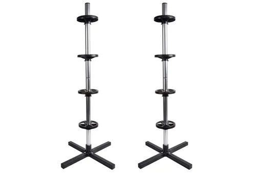 HAC24 Standregal 2x Felgenbaum Felgenständer Reifenbaum Reifenregal, für 4 Autoreifen bis 225 mm Reifenbreite