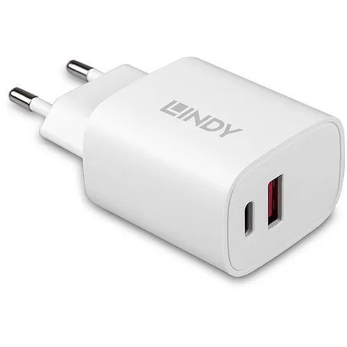 Lindy USB Typ A & C Charger 20W, weiß