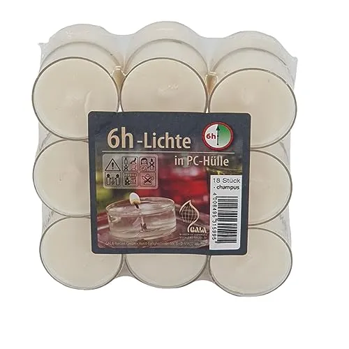 Stück Gala Duft Teelichte mit Champus Duft Teelichter Duftteelichter Kerze 60052 18