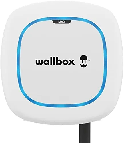 Wallbox Pulsar Max, Ladegerät für Elektrofahrzeuge (11 kW, Type 2, Wi-Fi, Bluetooth, OCPP, Innen/Außen, 5m, einfache Installation), Weiß