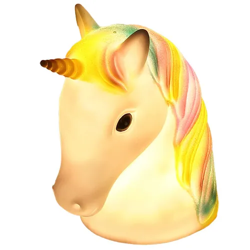 Bunte Einhorn Tischleuchte – LED Dekoleuchte für Kinderzimmer - Tischleuchte in Einhornform, ideal für Kinderzimmer. Mit warmweißem Licht und USB-Betrieb sorgt sie für eine zauberhafte Atmosphäre. Perfekt als Nachtlicht!