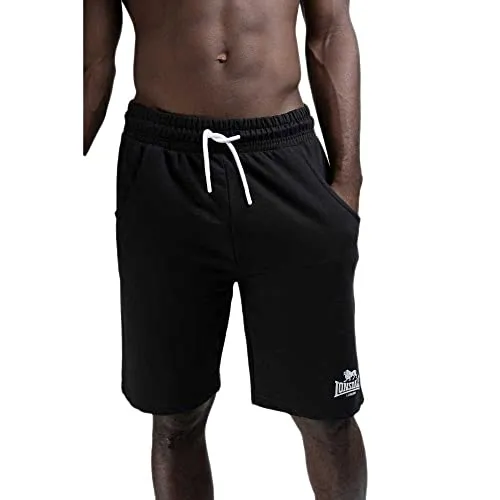 Lonsdale London Coventry Männer Short schwarz XL - Klassische Shorts für Männer in normaler Passform aus hochwertiger Baumwolle. Ideal für Freizeit und Sport. Kombiniere sie mit deinen Lieblingsstyles für einen lässigen Look!