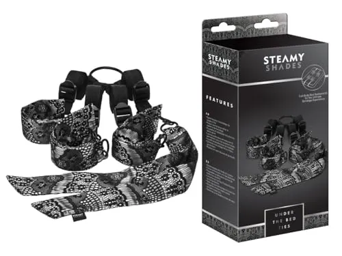 Steamy Shades Under the Bed Ties schwarz-grau