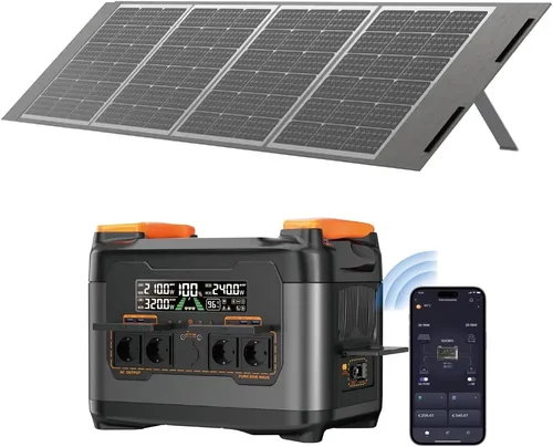 Rolipo Tragbare Powerstation 2400W - Leistungsstarke tragbare Powerstation mit 2048Wh LiFePO4-Akku. Ideal für Camping und Notstromversorgung, bietet schnelle Umschaltung bei Stromausfällen und lange Lebensdauer.