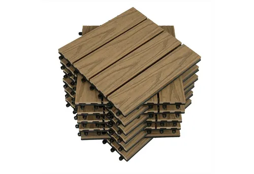 WOLTU 22 x Premium WPC Terrassenfliesen 30x30cm