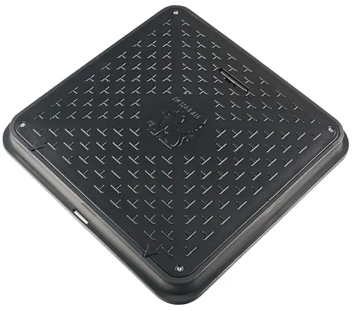BabylonPlast Schachtabdeckung 600x600 mm, Kunststoff, 15 kN mit Sicherungssystem