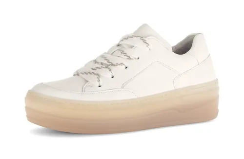 Gabor Damen Schnürschuhe 35024 in Beige - Laufschuhe aus weichem Nappa-Leder mit Gabor-BestFitting für optimalen Gehkomfort, ideal für stilbewusste Frauen.