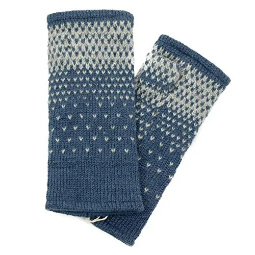 McRon Damen Pulswärmer Armstulpen Ida Jeansblau 19397