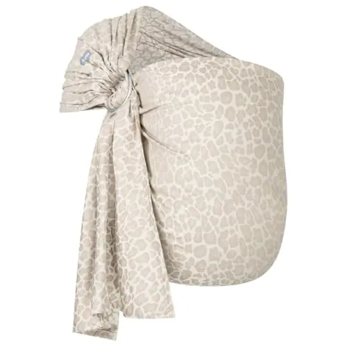 Hoppediz Tragetuch Ring-Sling kbA - 100% Bio-Baumwolle - Babytragen aus kontrolliert biologischem Anbau, leicht und platzsparend, ideal für unterwegs mit praktischer Bindeanleitung.