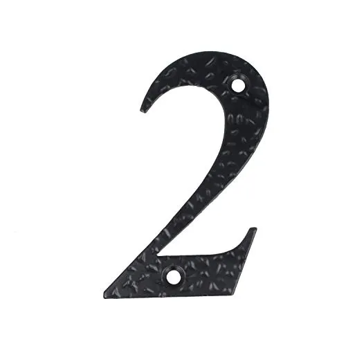 Schwarz Beschichtete Hausnummern 0-9 Buchstaben A-h Hausziffern Zimmertürnummern Landhausstil 2
