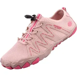 Dockers by Gerli Damen Low-Top Sneaker in Rosa - Damen-Sneaker, stylischer Low-Top Sneaker aus Textil, ideal für Business und Freizeit mit bequemem Schnürverschluss.