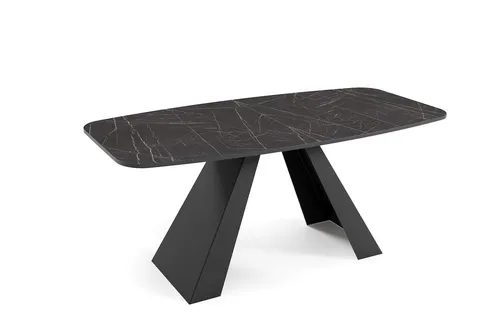 Feldmann-Wohnen Rechteckiger Esstisch in Schwarz und Anthrazit - Moderner Esstisch mit schlichter Eleganz, ideal für jedes Esszimmer. Erhältlich in verschiedenen Farben und Größen, aus pflegeleichter Faserplatte mit Metallgestell.