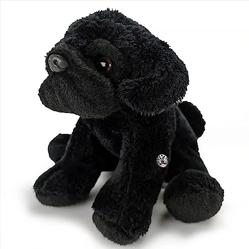 Mops schwarz Kuscheltier Hund Pug Plüschtier Schnuffelhund ZOE