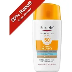 Eucerin Sun Fluid Hydro Protect Face getönt Mittel LSF50+