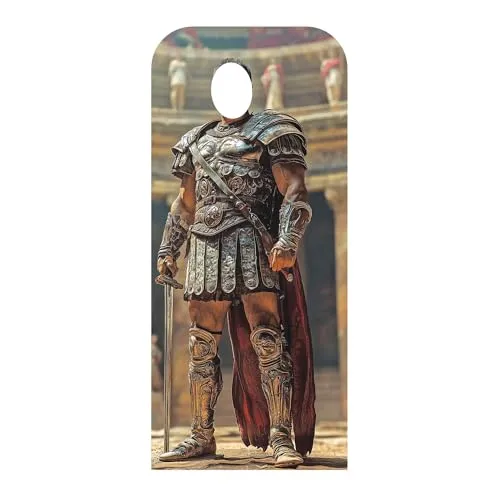 Pappaufsteller Römisches Gladiator-Amphitheater, 190 cm x 84 cm, geeignet für historische Ausstellungen, Veranstaltungen und Partys
