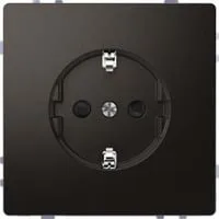 Schutzkontakt-Steckdose mit Steckklemmen, Unterputz, erhöhtem Berührungsschutz anthrazit, Retail