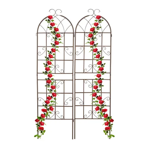 Rankgitter Metallspalier - Dekoratives Kletterspalier für Garten - Spaliere aus robustem Eisen, 179 cm hoch und ideal für Pflanzen, die Unterstützung benötigen. Perfekt für eine ansprechende Begrünung im Garten.