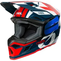 ONeal 3SRS Ride S26 Motocrosshelm - Blau/Weiß/Rot - M - Motorradhelm mit innovativer IPX® ACells Technologie für maximalen Aufprallschutz und komfortabler Passform. Ideal für Racing-Begeisterte, die Sicherheit und Stil vereinen möchten.