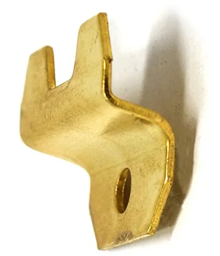 Design61 4er Set Spiegelhalter Clips Vermessingt Spiegelaufhängung