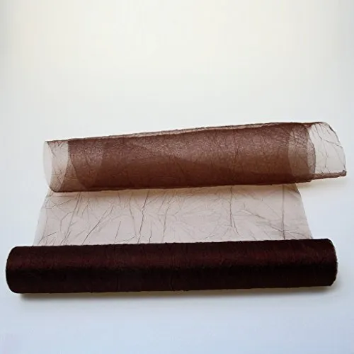 Deko AS GmbH Crashorganza-Tischläufer braun in braun von DEKO AS