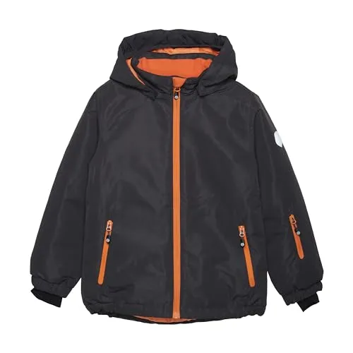 COLOR KIDS Skijacke COSki Jacket Solid - 741144 orange 152 - Funktionsjacke aus 100% Polyester, ideal für Skiabenteuer, mit hochschließendem Kragen und Kapuze für optimalen Schutz vor Kälte.