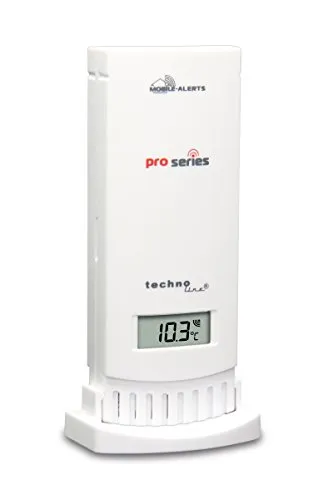 techno line Mobile Alerts MA 10241 - Thermo-Hygrosensor für Temperatur und Luftfeuchtigkeit, ideal für präzise Wetterdaten und Exportfunktion