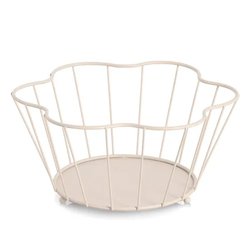 Zeller Obstkorb Metall beige