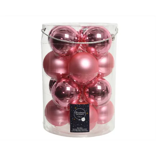 Christbaumkugeln lipstick pink in pink von Decoris
