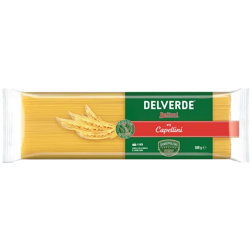Delverde Capellini 70 - Dünne Spaghetti aus Hartweizengrieß 500g - Nudeln & Pasta, perfekt für feine Gerichte und schnell zubereitet – genießen Sie die italienische Tradition mit jedem Bissen!