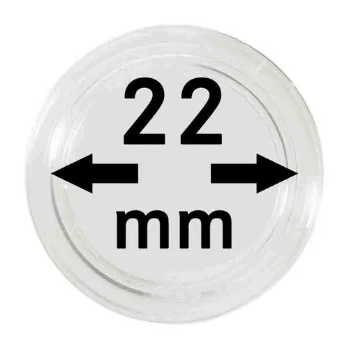 Produktbild LINDNER Münzkapseln Münzenkapseln 22 mm 2250022P 5