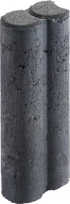 Minipalisade Dosfix mit Hohlkehle anthrazit 9,4 cm x 6 cm x 25 cm