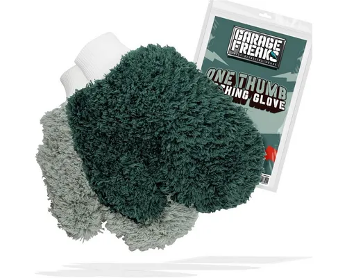 Garage Freaks Garage Freaks - 2er Pack - ONE THUMB WASHING GLOVE Mikrofaserpad (Polyester, 22x19 cm, 2-tlg., 2er Pack, One Thumb Washing Glove, 29x22cm)