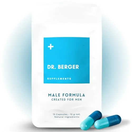 Natürliches Potenzmittel für Männer mit Maca, Tribulus & L-Arginin – Erektionshilfe & Testosteron Booster – Vyagra Alternative – 15 Kapseln – Ohne Nebenwirkungen