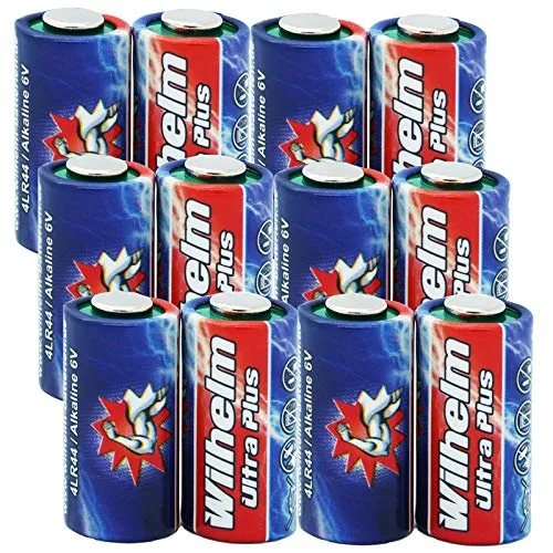 Wilhelm 4LR44 Batterie 6V Alkaline Foto-Batterie (PX28A 4SR44) – 20 Stück | Entspricht 2CR1/3N, 5018LC, V4034PX, K28A, 537, L1325, V28PX; für Autoschlüssel, Kameras, Fernbedienungen