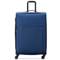 Delsey Paris x United Colors of Benetton BE Trolley L 76 cm mit Dehnfalte - Trolley in Blau mit 4 Rollen, erweiterbar durch Dehnfalte – ideal für Reisen mit viel Gepäck.