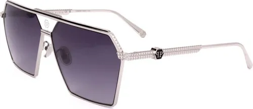 Damensonnenbrille PHILIPP PLEIN SPP076M-0579 Ø 66 mm - Sportbrillen mit 100% UV-Schutz, stylisches Design aus Titan und inklusive Markenetui – perfekt für modebewusste Damen!