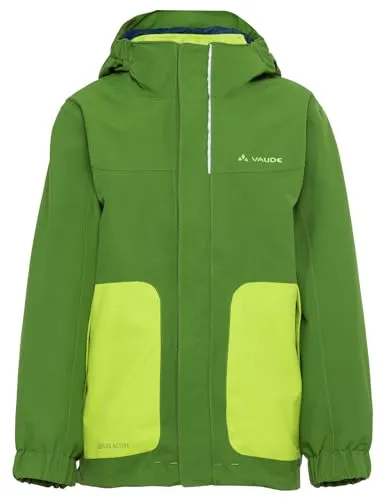 VAUDE Unisex Kinder Kids Campfire 3in1 Jacket Iv, Cactus, 104 EU - Vielseitige Kinder Doppeljacke für Freizeit und Outdoor-Aktivitäten, bietet Schutz vor Wind und Wetter, umweltfreundlich produziert und ideal für alle Jahreszeiten.
