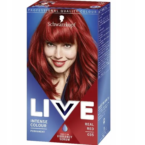 Live Intense Colour farba do w?osów 035 Real Red Schwarzkopf 9000101624274