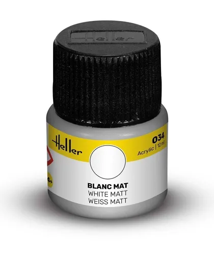 HELLER 9034 ACRYLFARBE 034 WEISS MATT 12ML