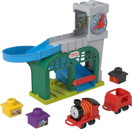 Fisher Price Thomas and Friends Spielzeug-Eisenbahn Bahnhof mit Zug