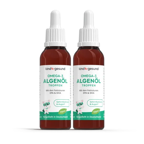 kindgesund Omega-3 Algenöl Kinder Tropfen 2x 50ml 54411471094027