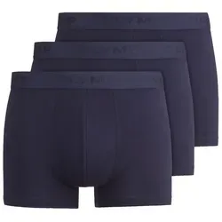 OLYMP Boxershorts 3er Pack blau M - Herrenunterhosen aus 95% Baumwolle, atmungsaktiv und bequem, ideal für den täglichen Gebrauch.