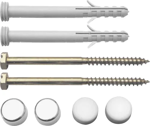 tecuro WC-Befestigungsse 6 x 85 mm mit Abdeckkappe