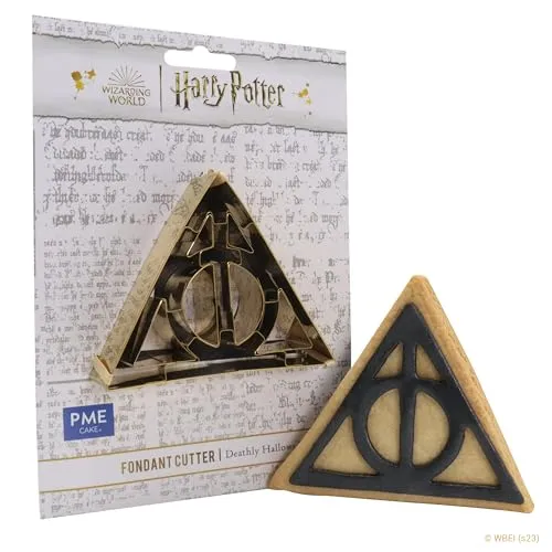 PME Harry Potter Fondant & Keks Ausstecher, Deathly Hallows in gold von PME